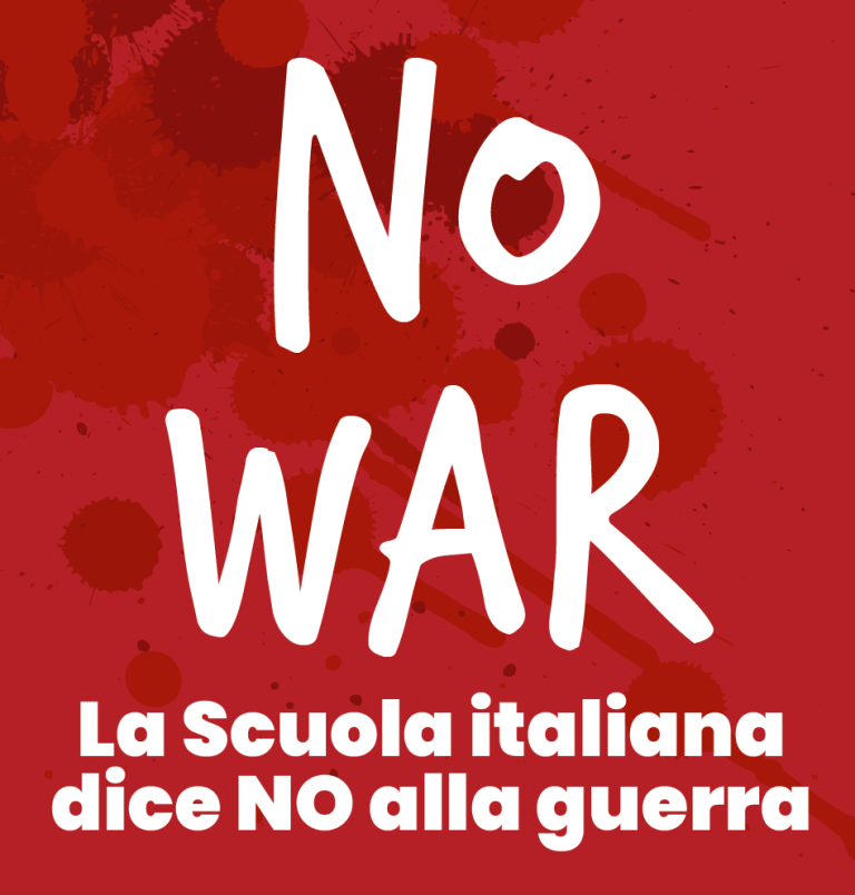 La scuola italiana dice NO alla guerra