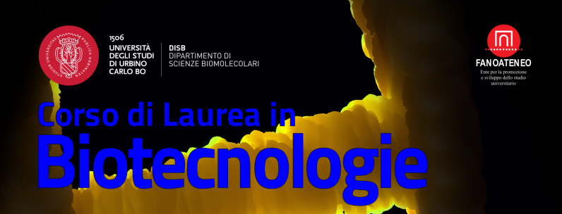 Banner Biotecnologie Urbino