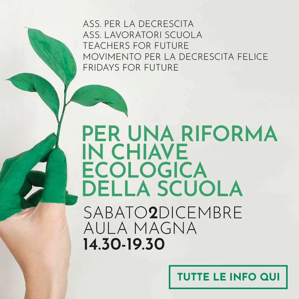 per una svolta in chiave ecologica della scuola